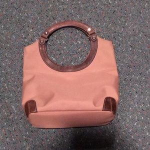 Nine West Fabric Bag with Faux leather handle NWT